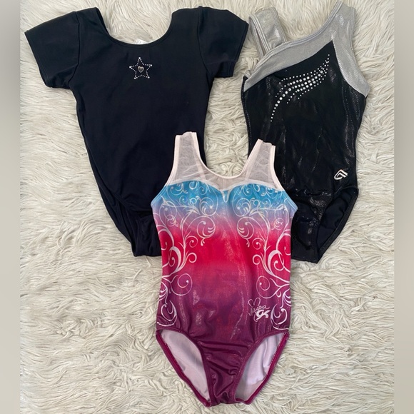 3 gymnastic Leotards. - Picture 1 of 4